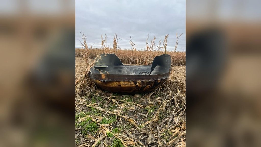 11-foot piece of suspected space debris found in eastern Minnesota cornfield — WCCO / CBS Minnesota, Eden Prairie Community news