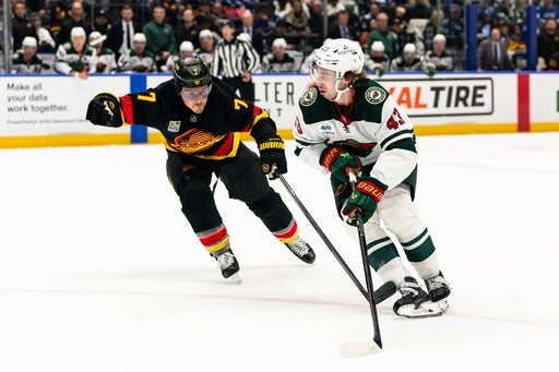 Quinn Hughes has a goal and an assist in his Vancouver return in Wild’s 4-2 victory — KSTP 5, Eden Prairie Sports news