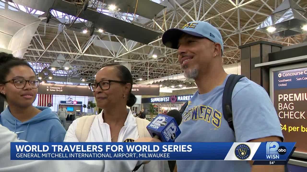 'Traveled for ... 24 hours': Fans travel from across the world for the World Series — WISN 12 Milwaukee, Eden Prairie Sports news