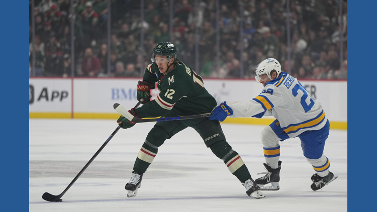 Matt Boldy has 5th career hat trick and Wild beat Blues 5-4 — KARE 11 Sports, Eden Prairie Sports news