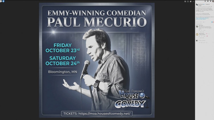 Comedian Paul Mecurio to stop by MOA for multiple shows — KARE 11 Local, Eden Prairie Community news