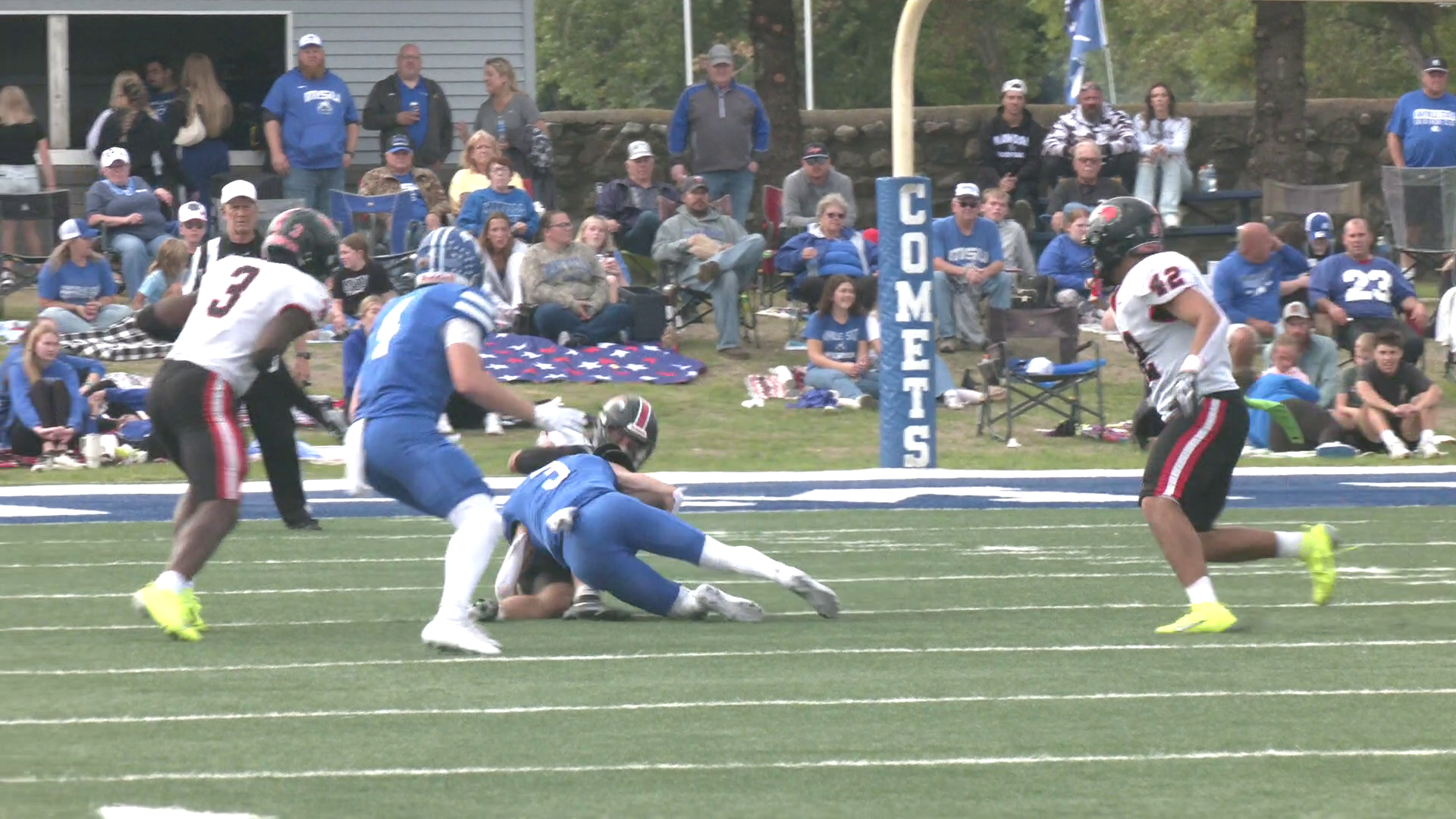Mayville State honors Matthew Donovan in first home game since injury — FOX 9, Eden Prairie Sports news
